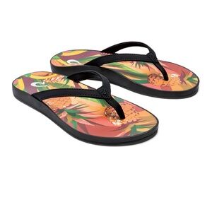 OluKai Puawe Flip Flops size 9